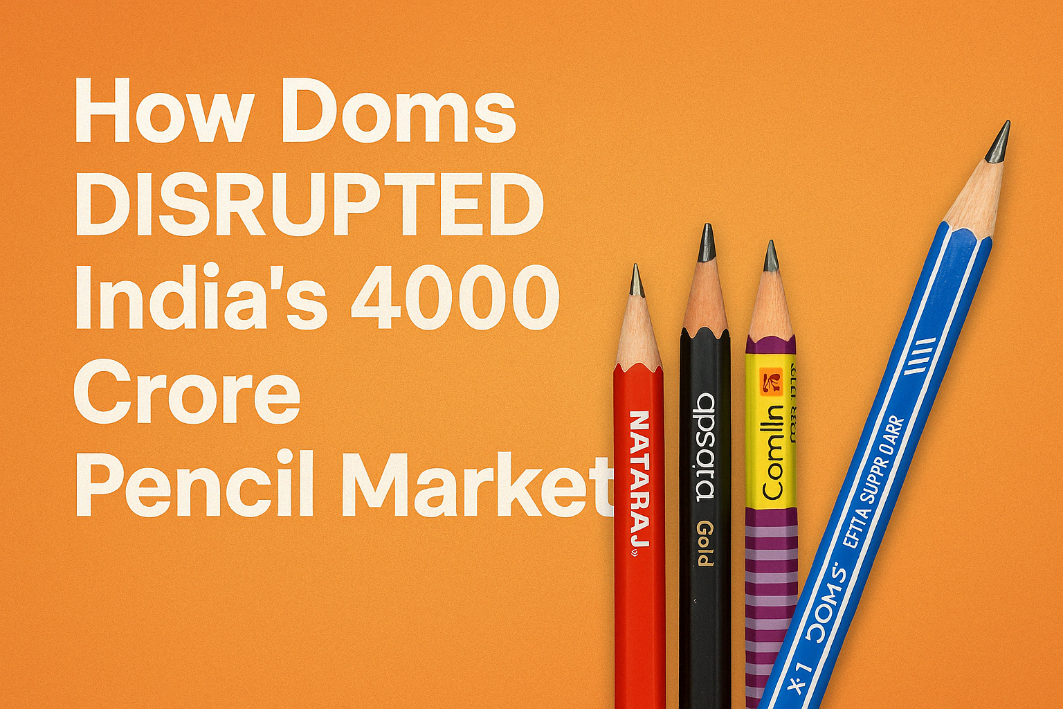 How Doms DISRUPTED India’s 4000 Crore Pencil Market